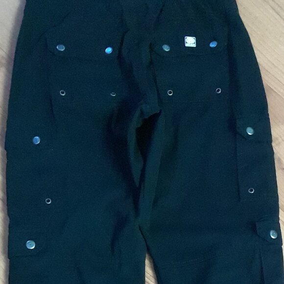 ECKO UNLT'D 100% Cotto Cargo Pants With Metal Buttons And Grommet Detailing New - Picture 11 of 12